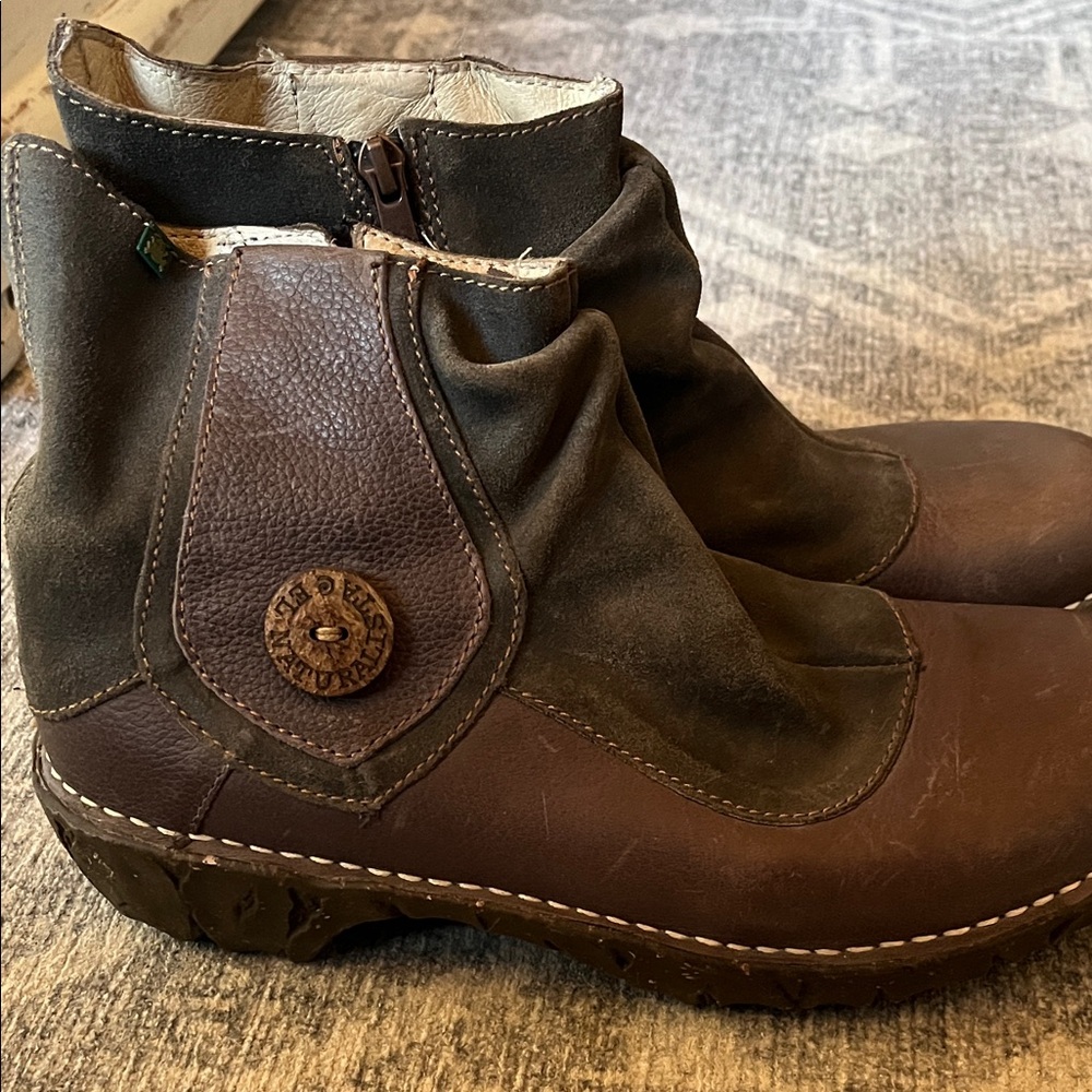 El Naturalista  Brown Leather Boots